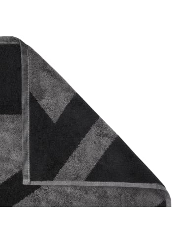 BVB BVB Handtuch grau/schwarz 50x100 cm in grau/ schwarz