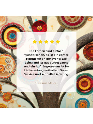 MuchoWow Leinwand bilder Stilvoller Baum (BxH)