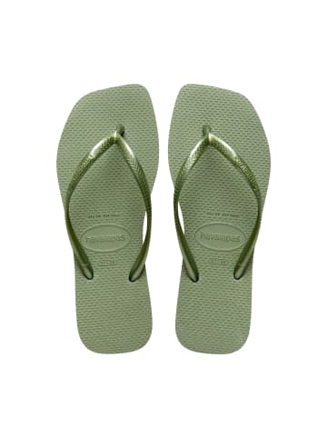 Havaianas Zehentrenner zum Reinschlüpfen Slim Square Grün