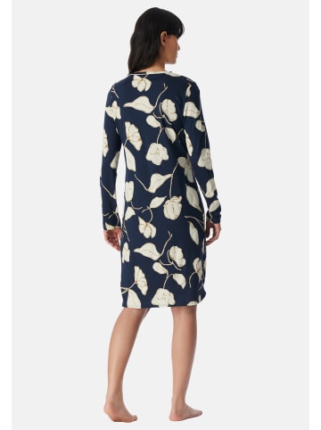 Schiesser Nachthemd Comfort Nightwear in Deep sea blue