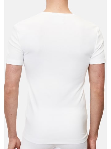 Marc O´Polo Bodywear Unterhemd / Shirt Langarm Iconic Rib Cotton in Weiß