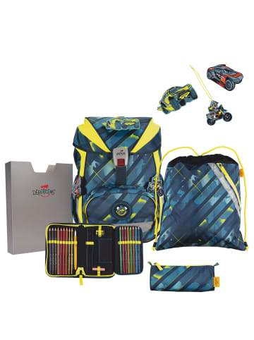 DerDieDas ErgoFlex Light - Schulranzen Set 5tlg. 800g (Luna) in Speed Challenge