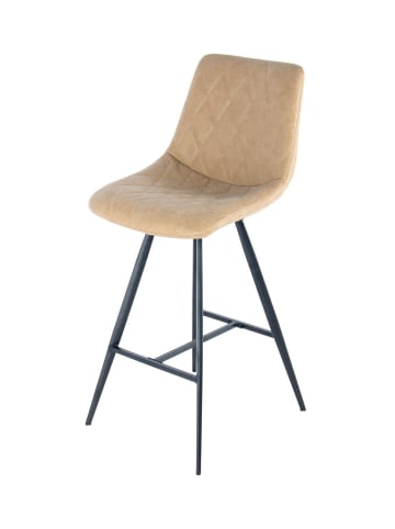 Kayoom Retro Stuhl Barstuhl Frances 2erSet in taupe - schwarz
