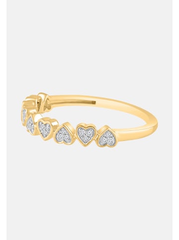 Diamant Exquis Ring aus 375 Gelbgold mit Diamant