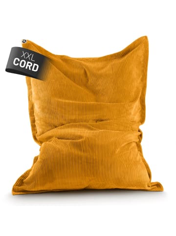 Lumaland LUMALAND Sitzsack Classic XXL Cord 380 L - 140 x 180 cm - mit waschbarem Bezug