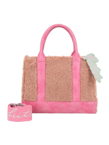 Fritzi aus Preußen Square Limited Teddy Shopper Tasche 26 cm in pink blush