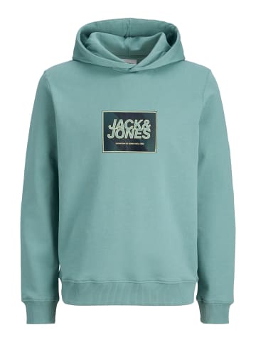 JACK & JONES Junior Kapuzenpullover in Mineral Blue