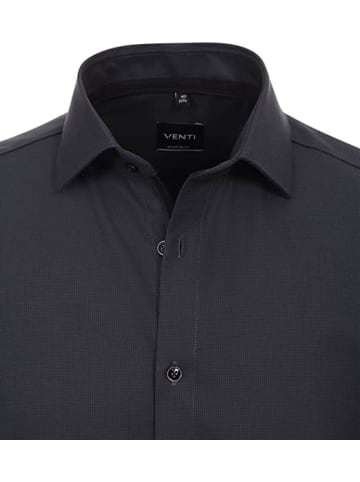 Venti Langarm FreizeitHemd für Herren in schwarz