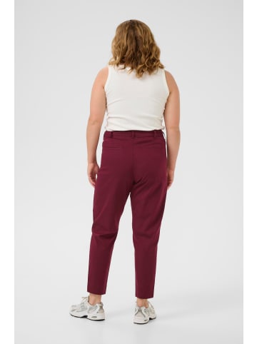 KAFFE curve Casual Hose KCleana Regular fit in Windsor Wine