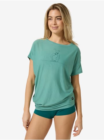 super.natural W CAT YOGA LOOSE TEE in schwarz