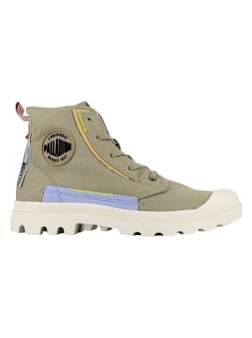 Palladium Schnürschuhe in Khaki