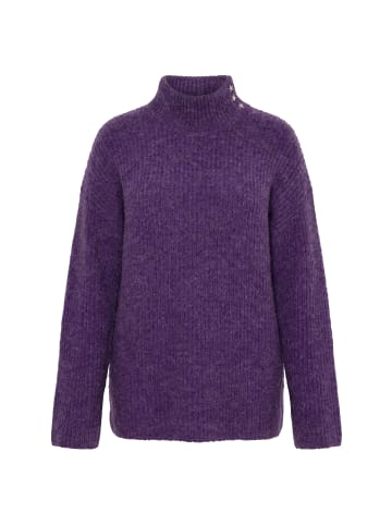 MIAMODA Rollkragenpullover in schwarze Johannisbeere