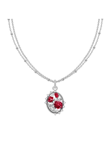 Thomas Sabo Kette in silber, weiß, rot