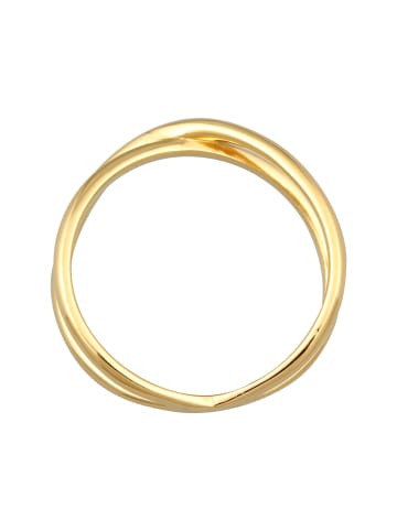 Elli Ring 375 Gelbgold Kreuz in Gold