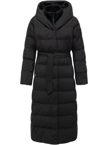 ragwear Steppmantel Niani Long in Black