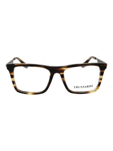 Trussardi Herren Optische Fassungen Rechteck Havanna