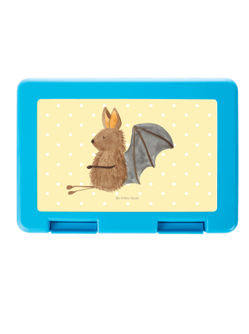 Mr. & Mrs. Panda Lunchbox Fledermaus Sitzen ohne Spruch in Gelb Pastell