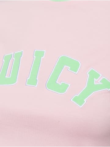 Juicy Couture T-Shirt Collegiate in rosa grün - 0001