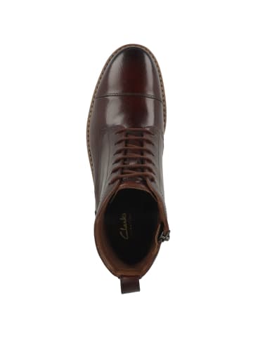 Clarks Schnürboots Aldwin Cap in braun