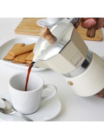 Gnali&Zani Espressokocher VENEZIA, creme, 3 Tassen