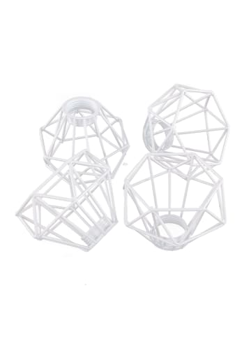 Licht-Erlebnisse Lampenschirm Ø 9 x (H)6.5 cm in Weiß