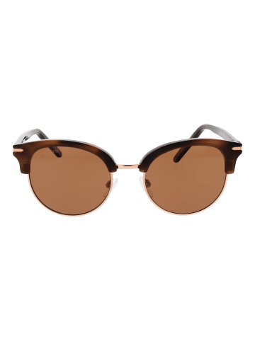 Serengeti Frauen Sonnenbrille Rund Braun
