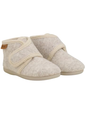 En Fant Kinder Hausschuh "Slippers Wool Hook and Loop" in Beige