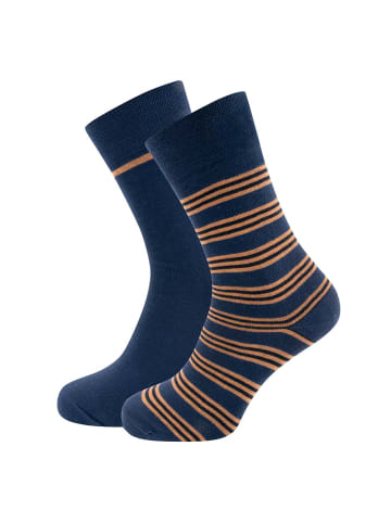 ewers 2er-Set Socken 2er Pack GOTS Ringel/Uni in tinte