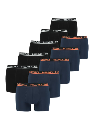 HEAD Boxershorts 10 er Pack Boxer in Schwarz - Blau