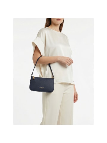 Lazarotti Bologna Leather Pochette Schultertasche Leder 22 cm in navy