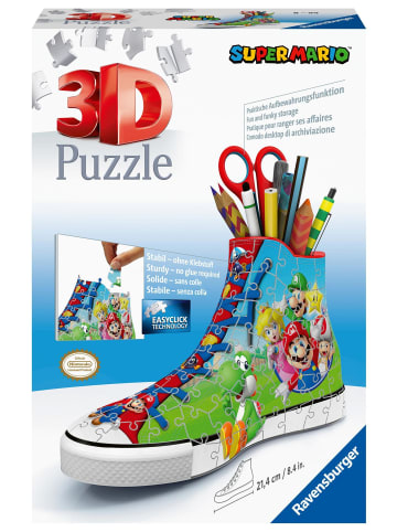 Ravensburger Ravensburger 3D Puzzle Sneaker Super Mario 11267 - praktischer Stiftehalter...