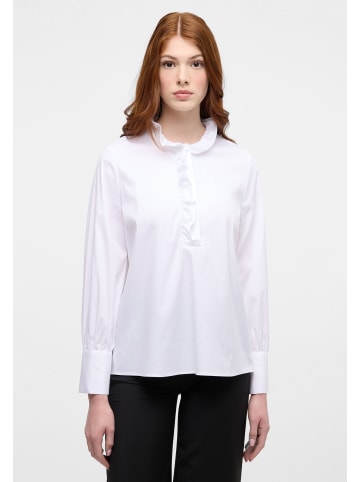 Eterna Bluse Popeline Langarm in Weiß