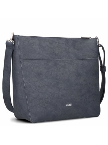 Zwei Mademoiselle M110 - Schultertasche in nubuk-blue