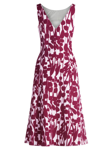 Vera Mont Cocktailkleid mit Print in Cream/Dark Red