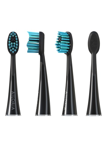 Ailoria SHINE BRIGHT Extra Clean Ersatzbürstenköpfe 6er Set in blau