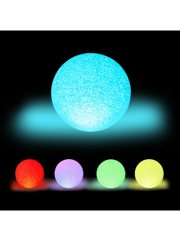 relaxdays 10x Kugelleuchte "LED" in Weiß