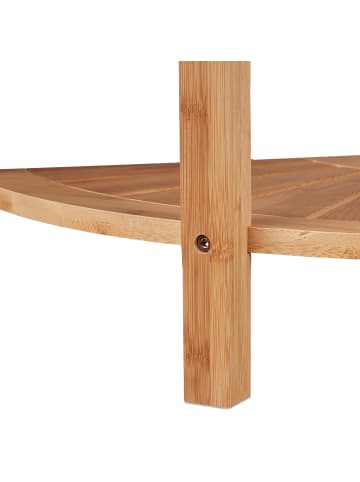 relaxdays Eckregal in Natur - (B)55 x (H)42 x (T)39,5 cm