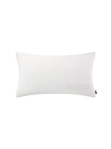 HUGO BOSS home Dekokissen Linobold Kissen in weiss