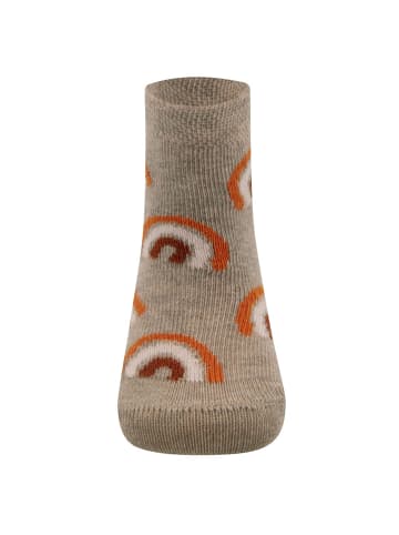 ewers 2er-Set Socken 2er Pack Regenbogen/Herzen in staubblau-dunkel beige mel.