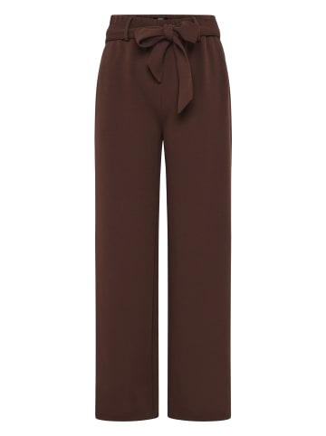 Zero Hose mit Stoffgürtel in Chicory Coffee