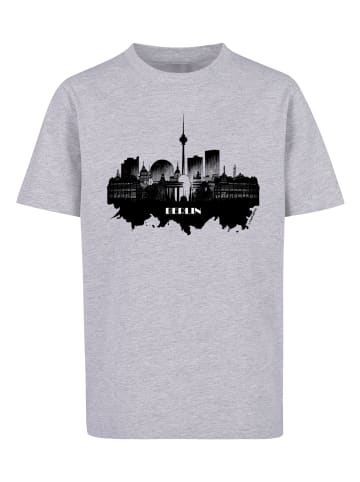 F4NT4STIC T-Shirt Cities Collection - Berlin skyline in grau meliert