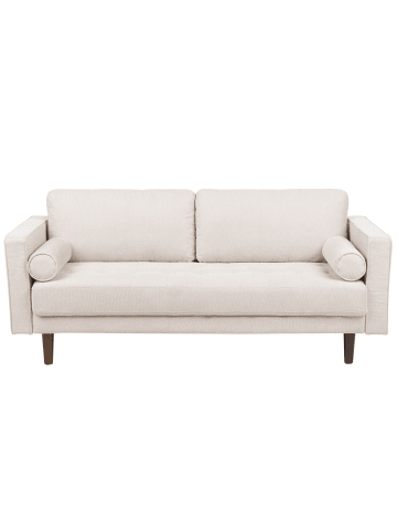 Beliani 3-tlg 3-Sitzer Sofa NURMO in Beige/Braun