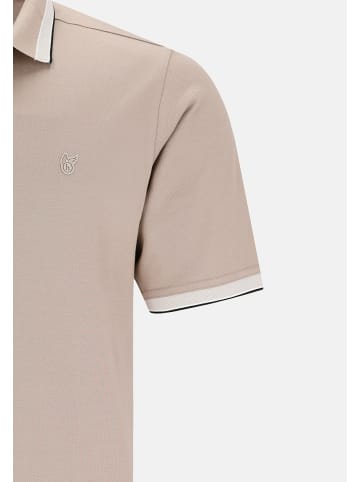 hajo Poloshirt Pique in Taupe