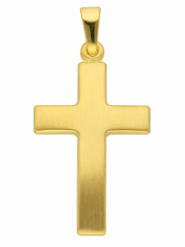 Adeliás 585 Gold Kreuz Anhänger in gold