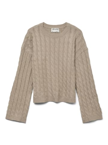 Vero Moda Strickpullover in Natural Melange