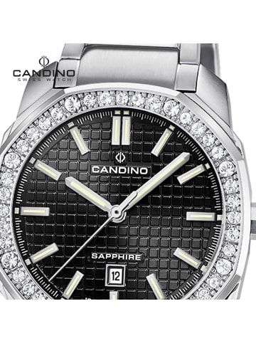 Candino Analog-Armbanduhr Candino Elegance silber mittel (ca. 35mm)