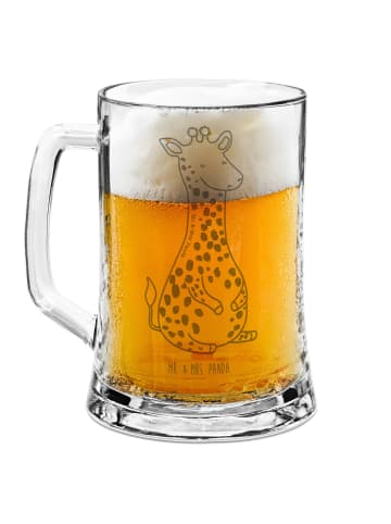 Mr. & Mrs. Panda Krug Giraffe Zufrieden ohne Spruch in Transparent