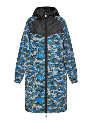 myMO ATHLSR Damen Mantel in Blau Camouflage