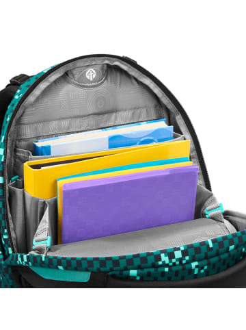Coocazoo Schulrucksack PORTER "Pixel Blox" in Blau