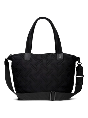 Zwei Cleo - Shopper 42 cm (eucalyptus) in schwarz